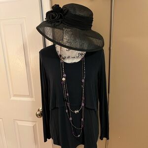 Theory Chevak Long Sleeve Top - Blue L